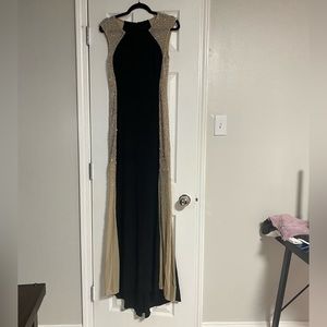 Black evening gown